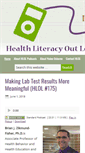 Mobile Screenshot of healthliteracyoutloud.com